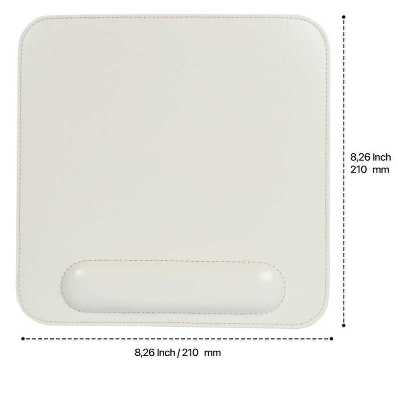Londo Leather Mouse Pad with Wrist Rest â€“ Ergonomic Support, Non-Slip Base, Smooth Surface - Image 2